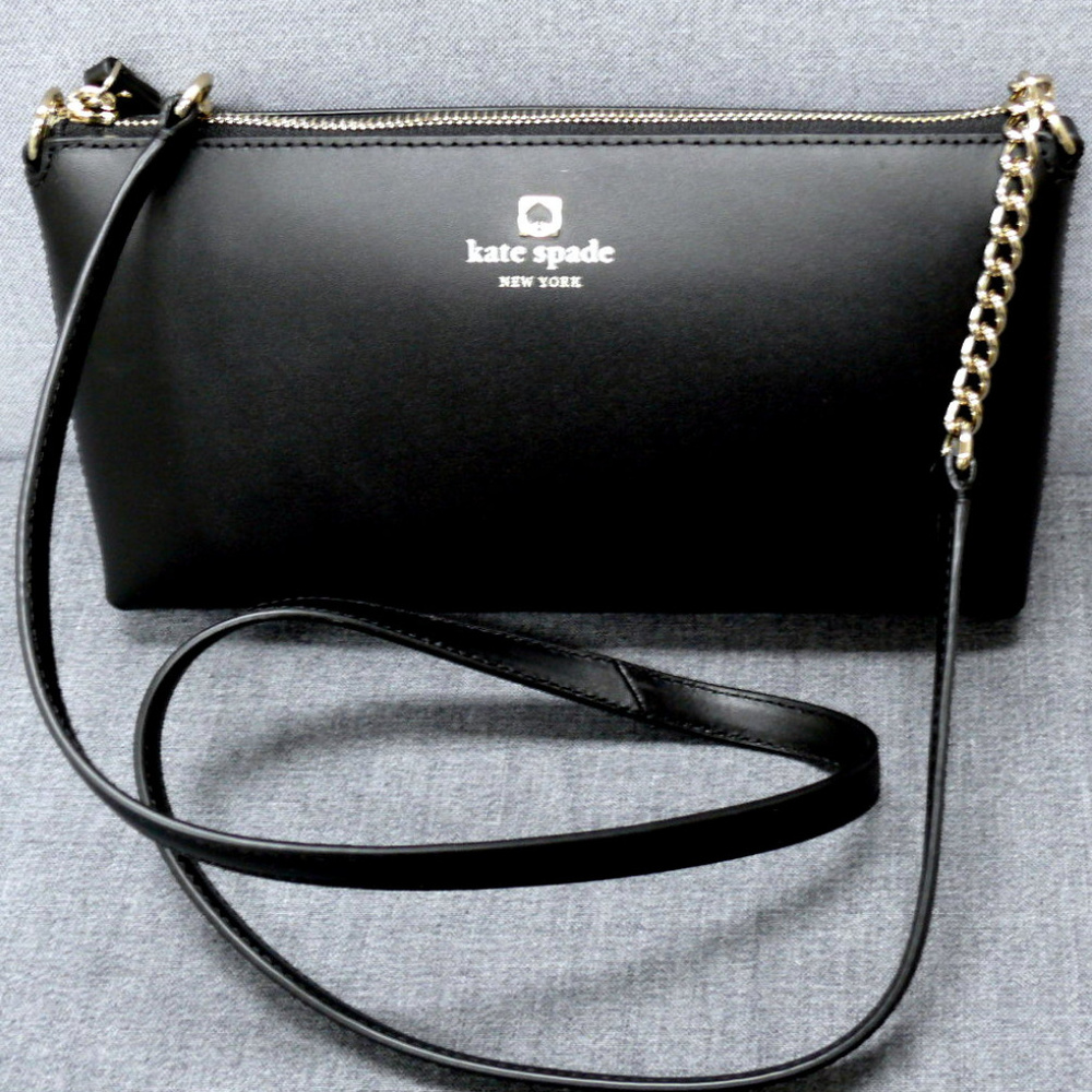 Kate Spade Declan Street Black Chain Crossb NWT